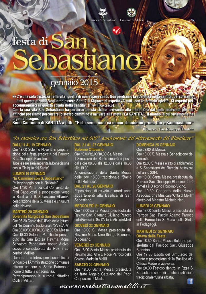 Programma San Sebatsiano Melilli 2015